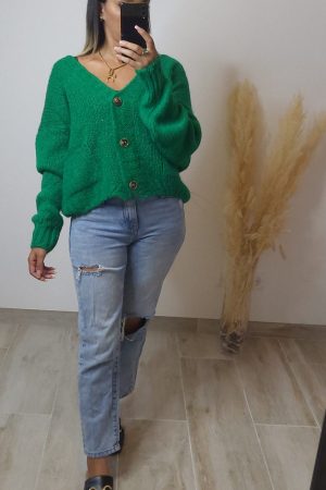 GILET - AGATHE VERT